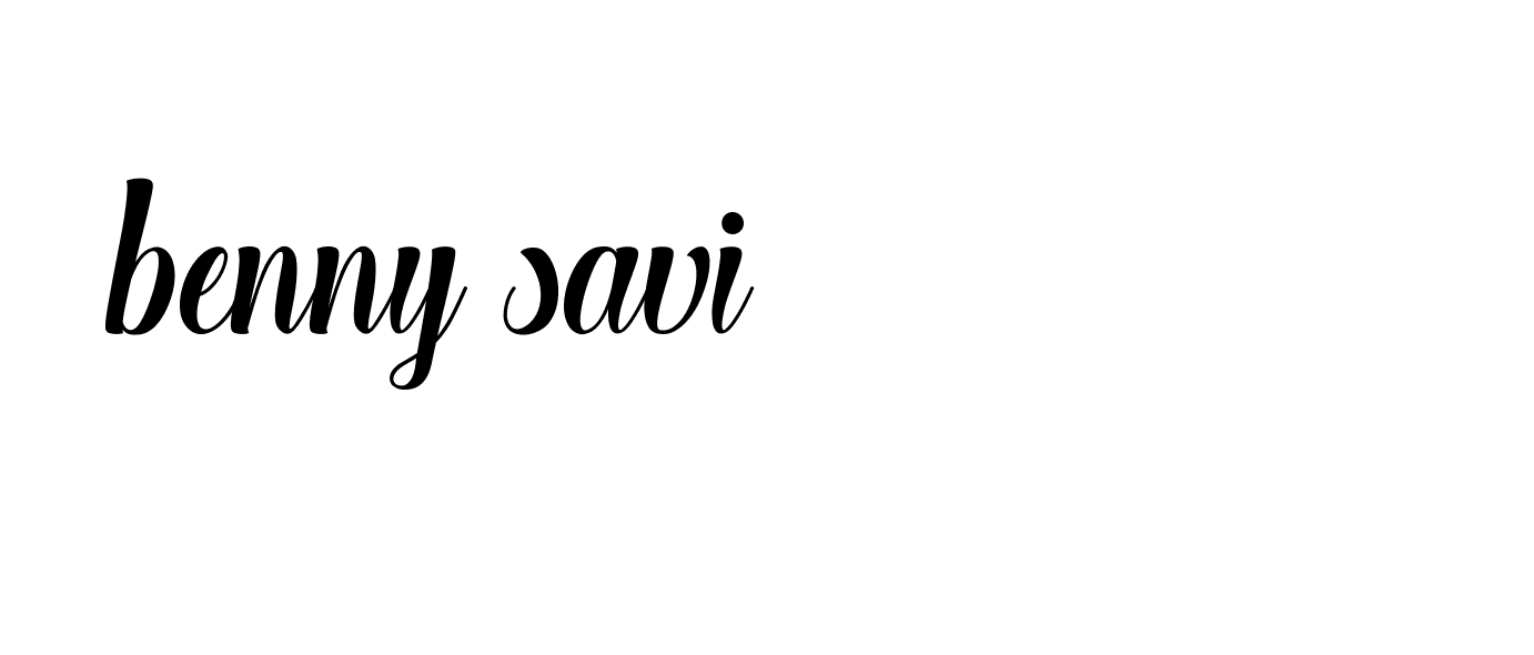 Signature of benny-savi