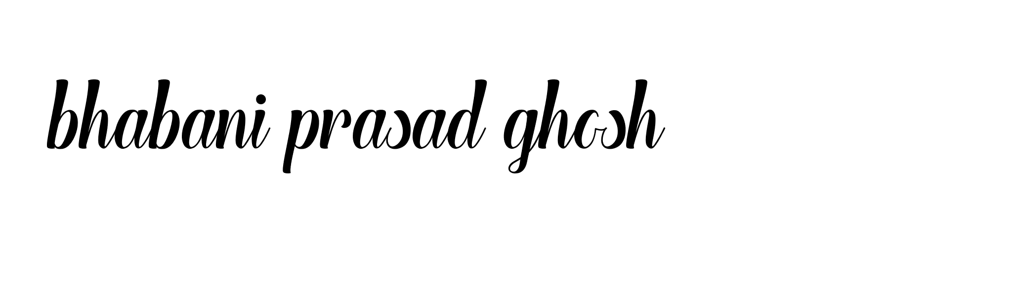 Signature of bhabani-prasad-ghosh