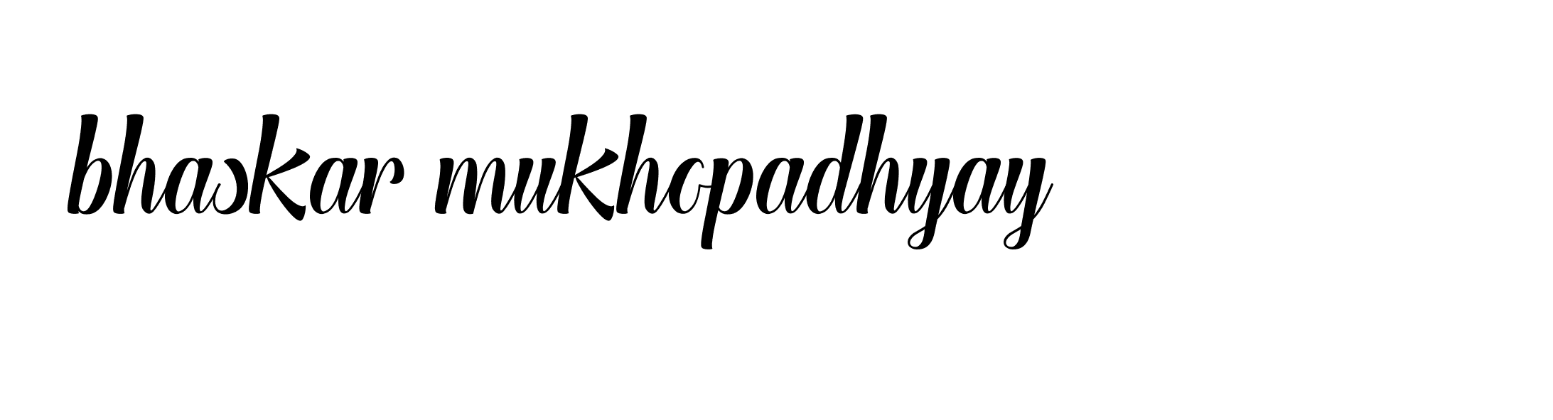 Signature of bhaskar-mukhopadhyay