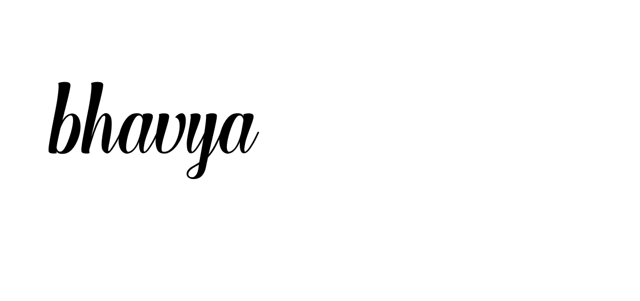 Signature of bhavya-