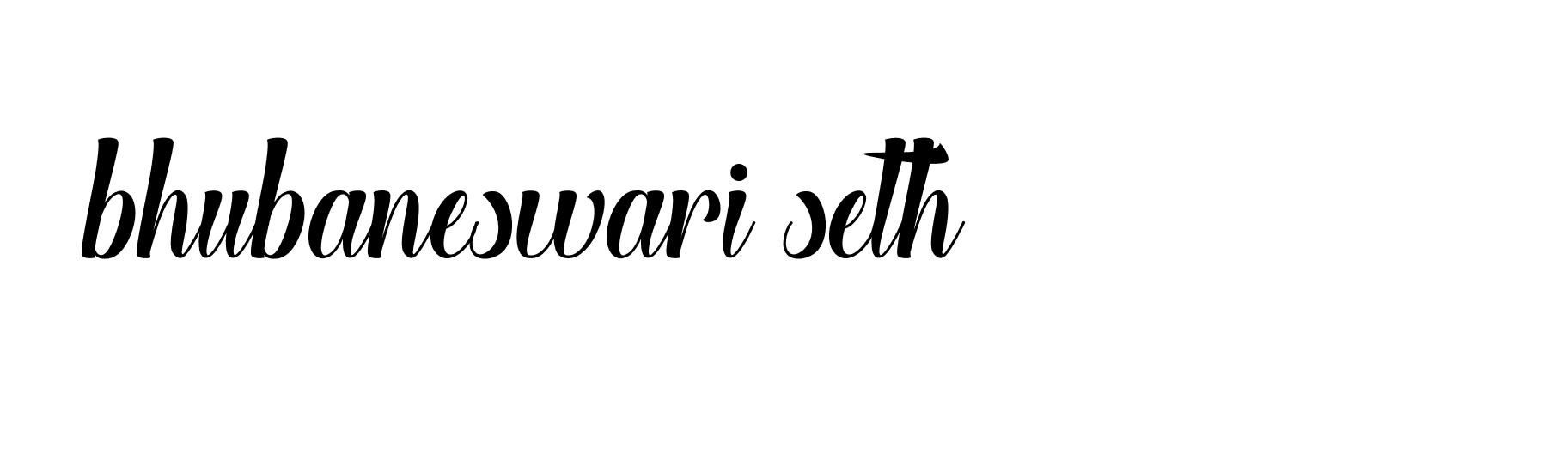 Signature of bhubaneswari-seth