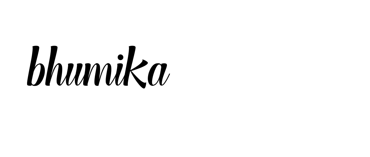 Signature of bhumika