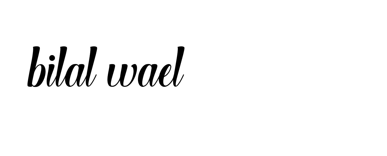 Signature of bilal-wael