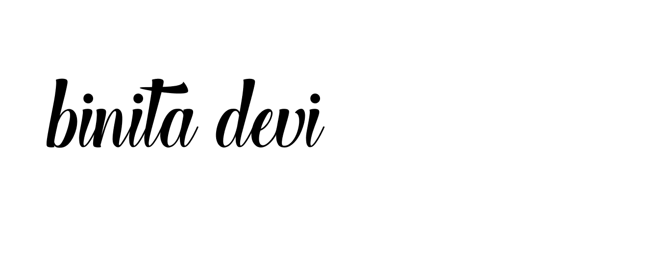 Signature of binita-devi