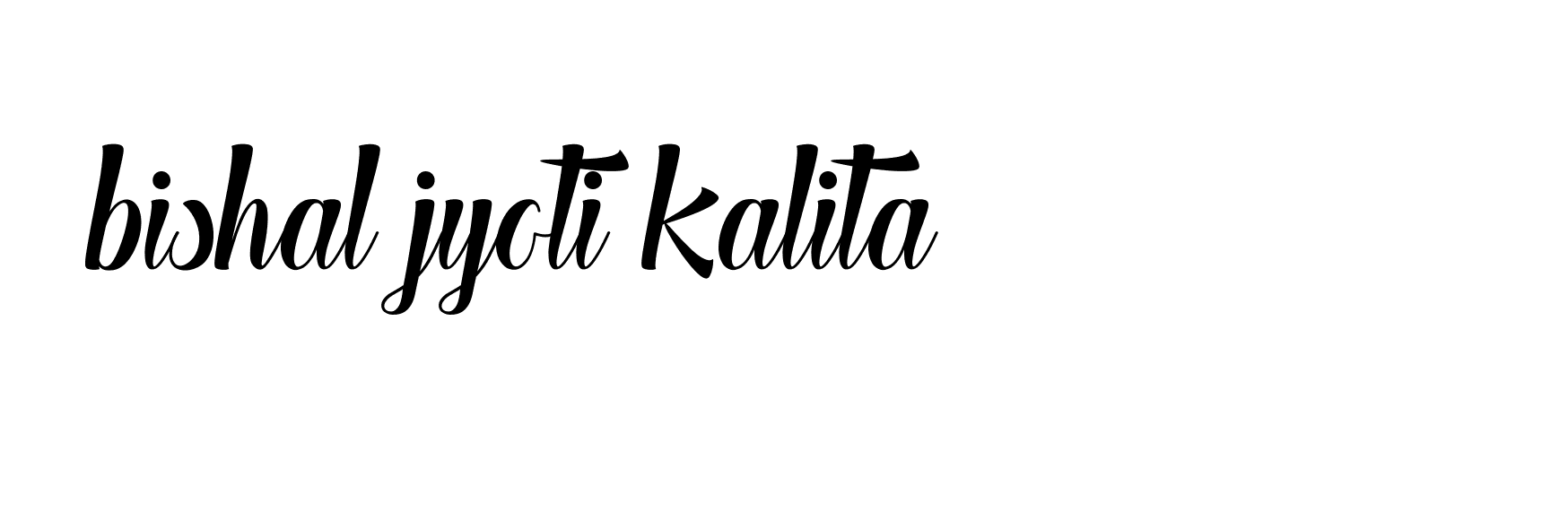 Signature of bishal-jyoti-kalita