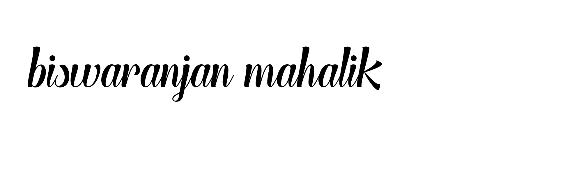 Signature of biswaranjan-mahalik