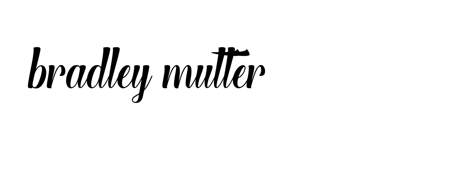 Signature of bradley-mutter