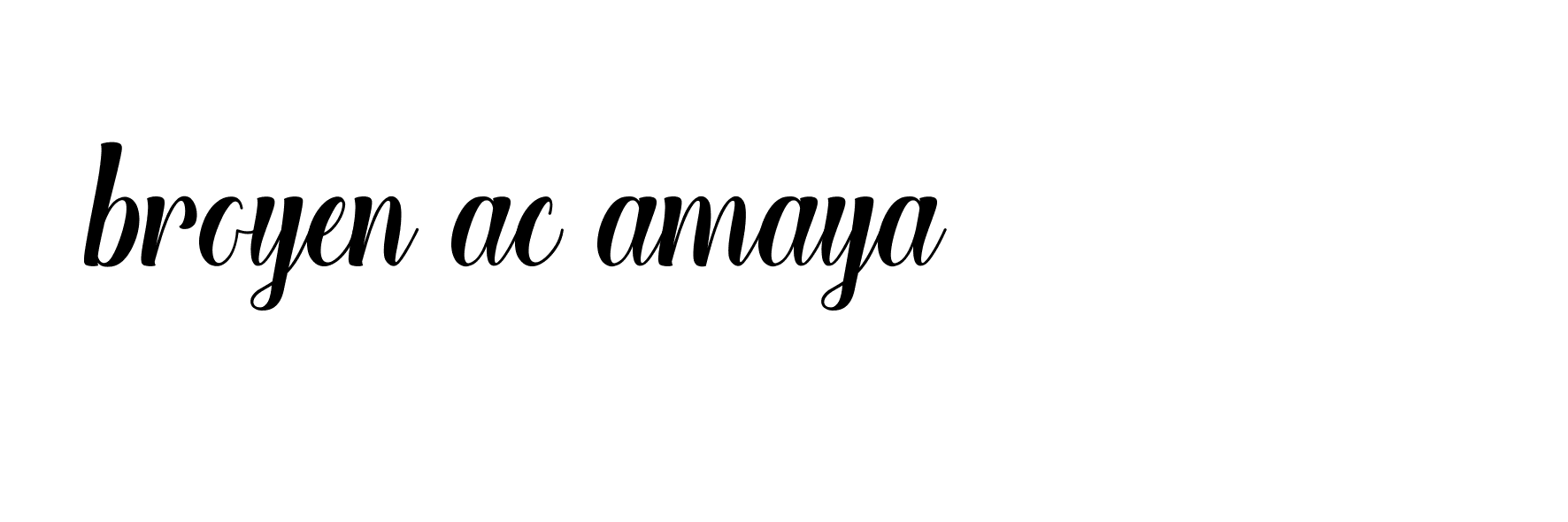 Signature of broyen-ac-amaya