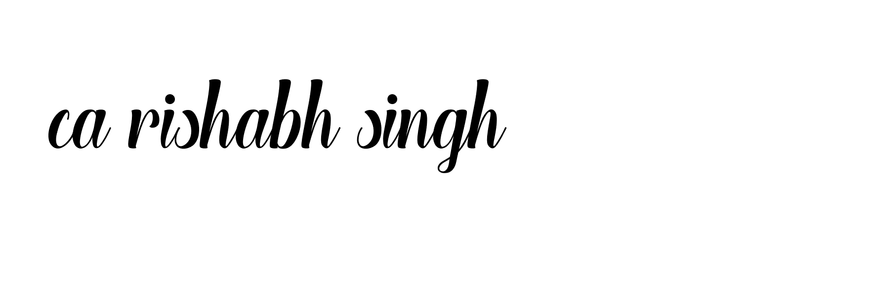 Signature of ca-rishabh-singh-