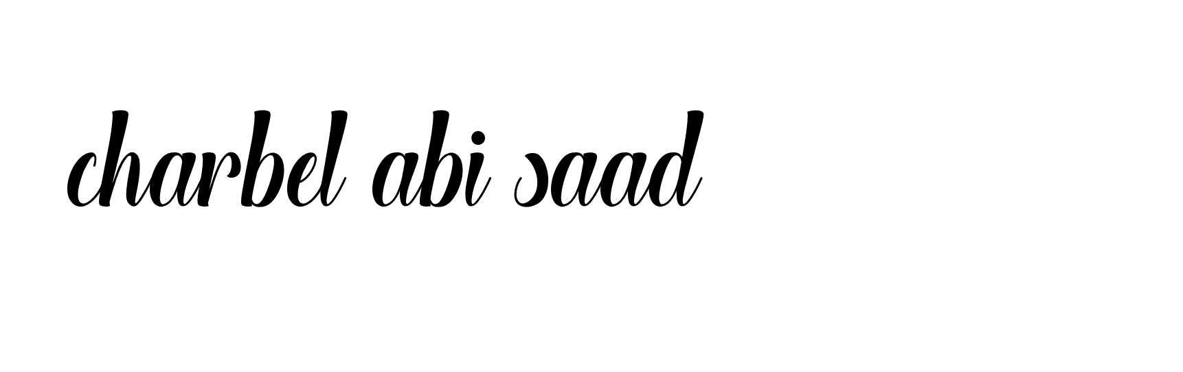 Signature of charbel-abi-saad