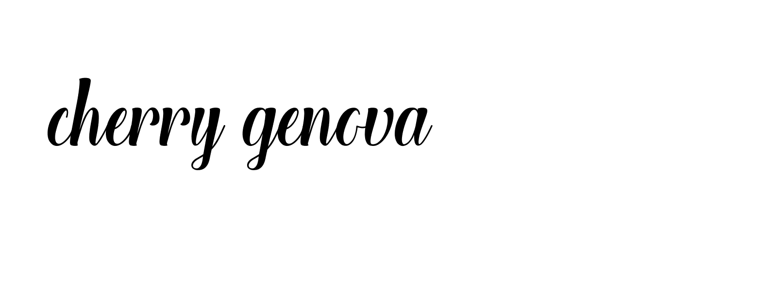 Signature of cherry-genova