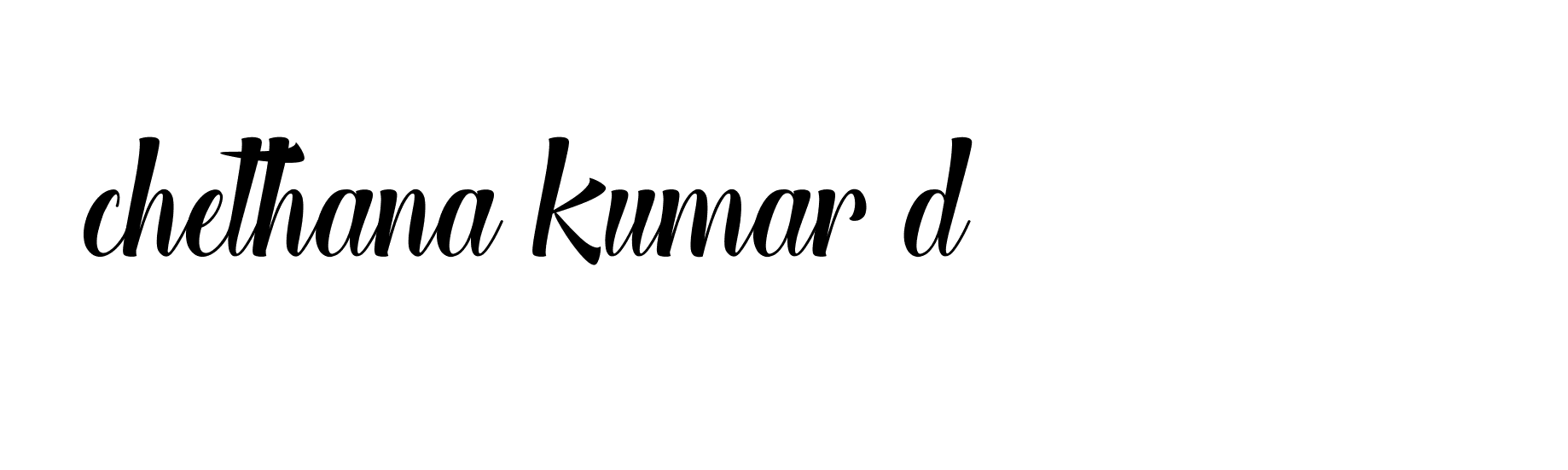 Signature of chethana-kumar-d