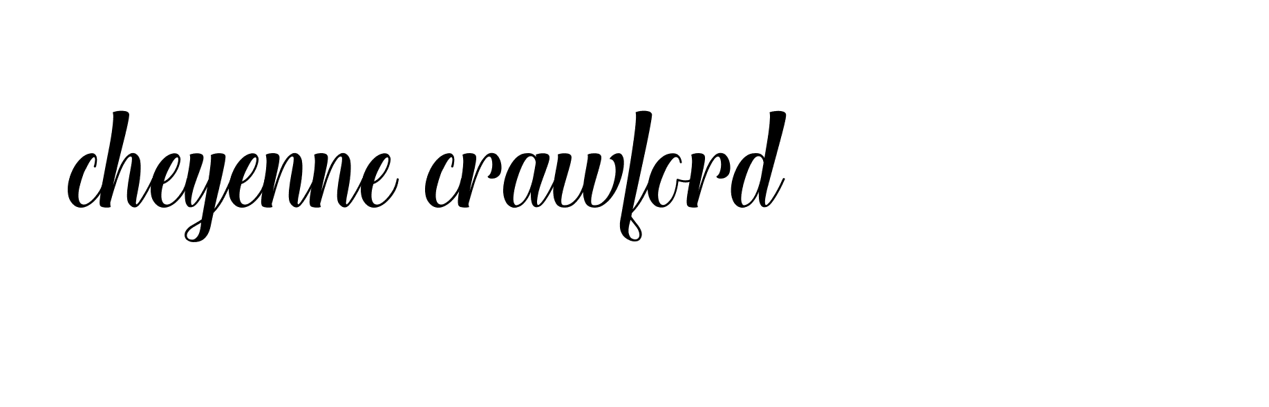 Signature of cheyenne-crawford