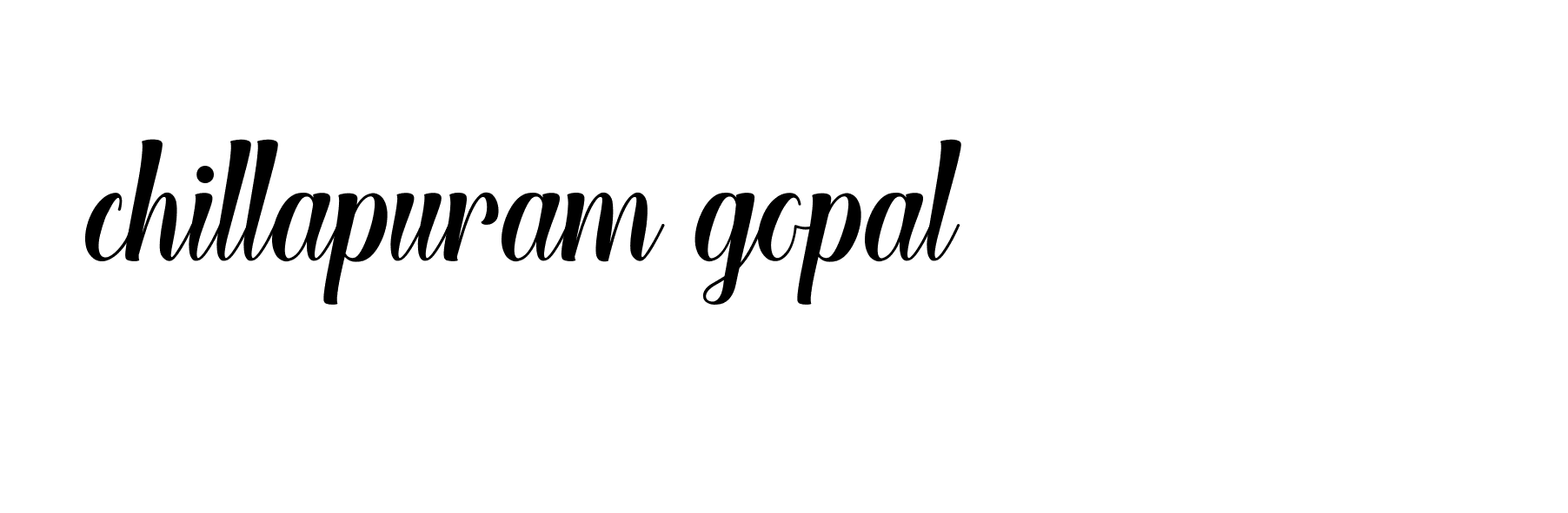 Signature of chillapuram-gopal