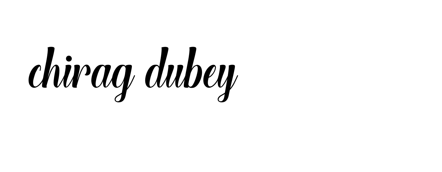 Signature of chirag-dubey