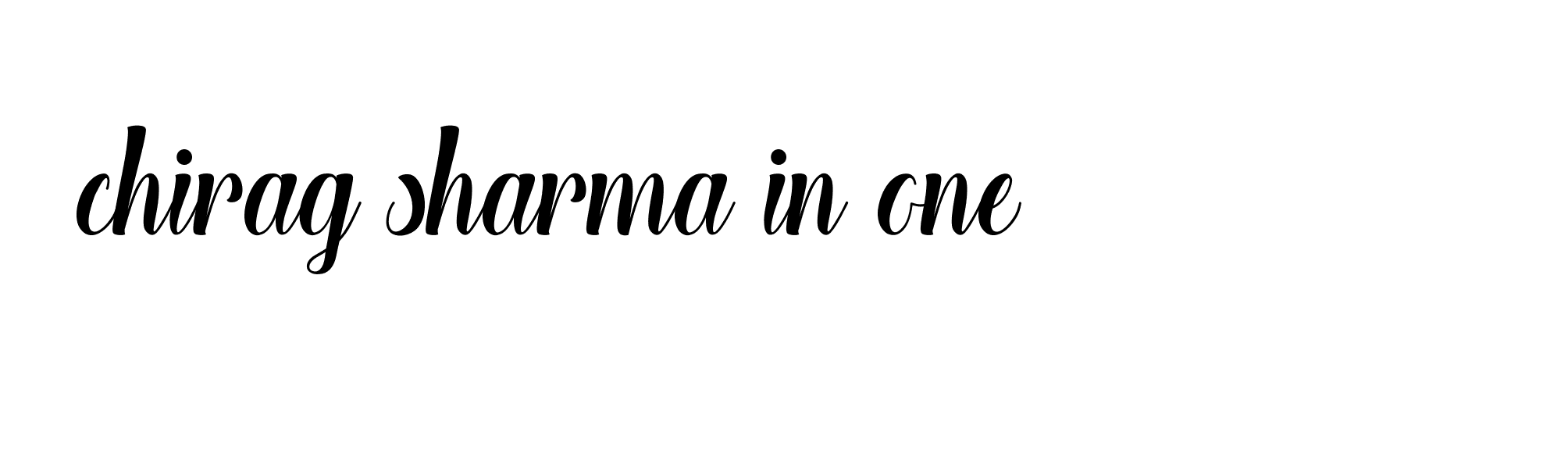 Signature of chirag-sharma-in-one