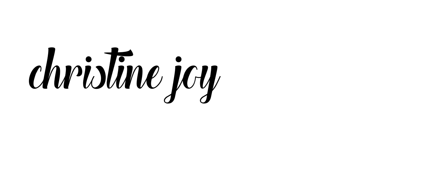 Signature of christine-joy