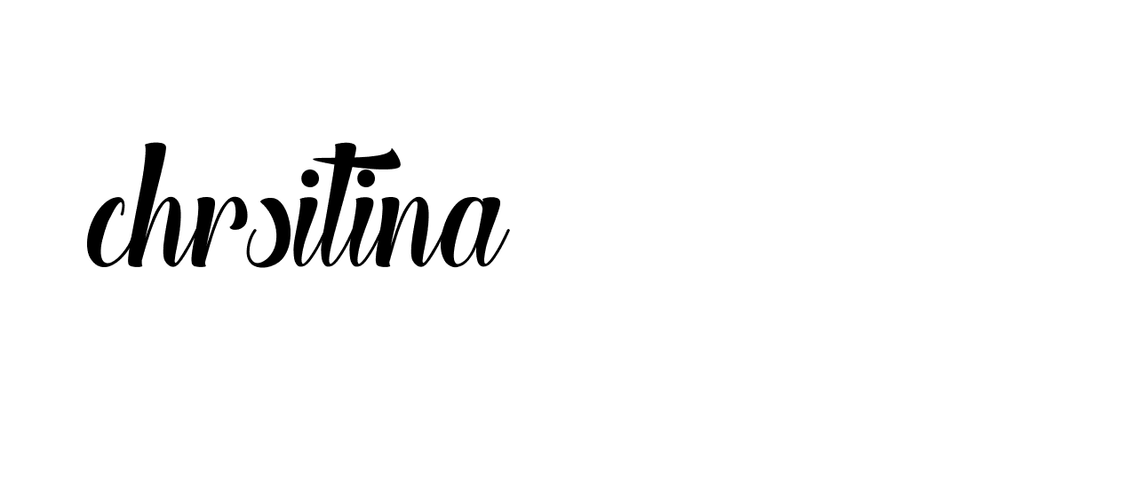 Signature of chrsitina