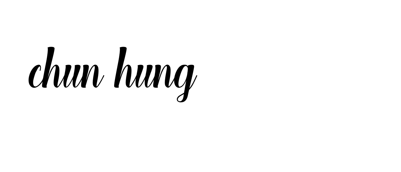 Signature of chun-hung