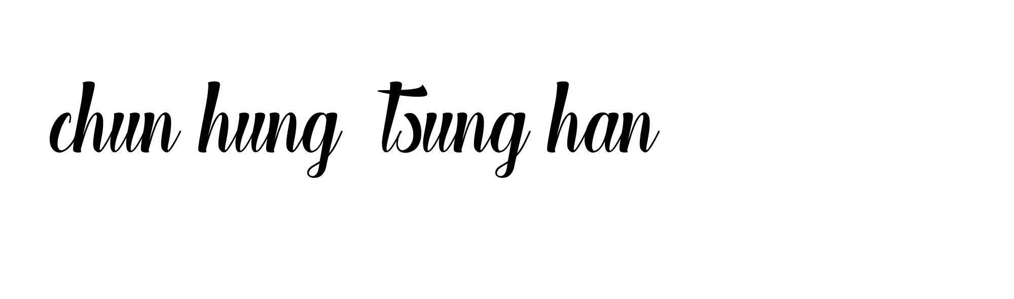 Signature of chun-hung--tsung-han