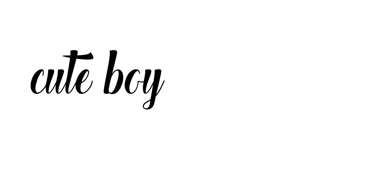 Signature of cute-boy