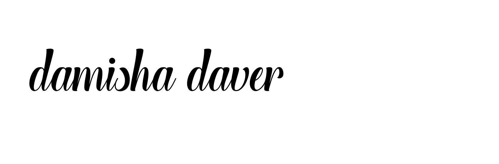 Signature of damisha-daver