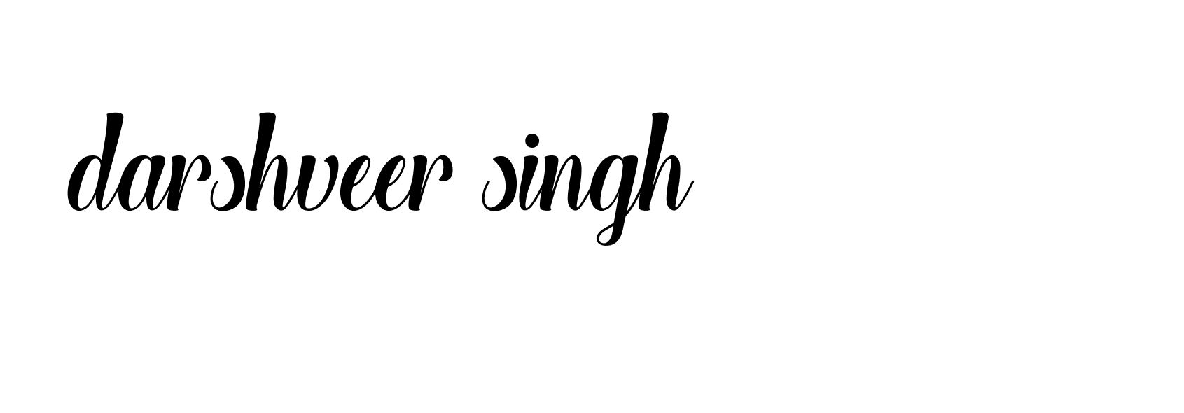 Signature of darshveer-singh