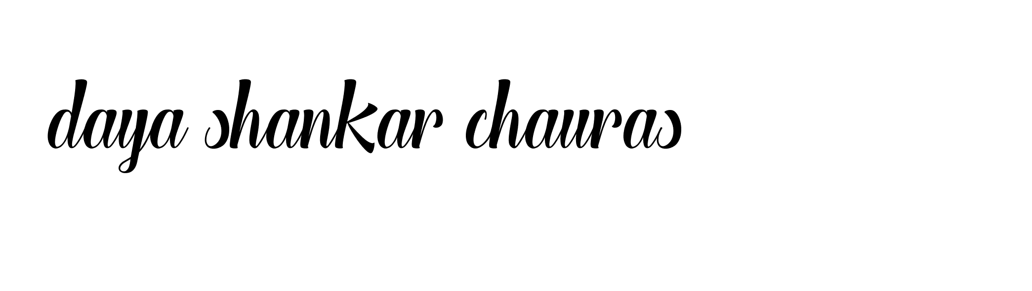 Signature of daya-shankar-chauras