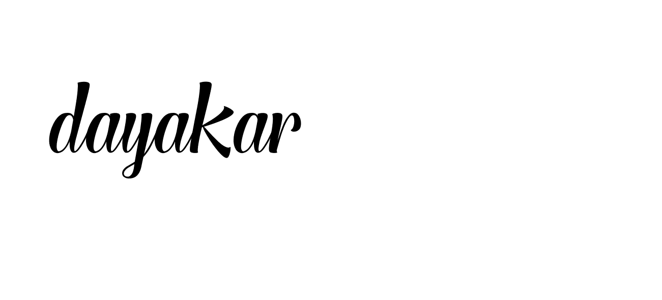 Signature of dayakar