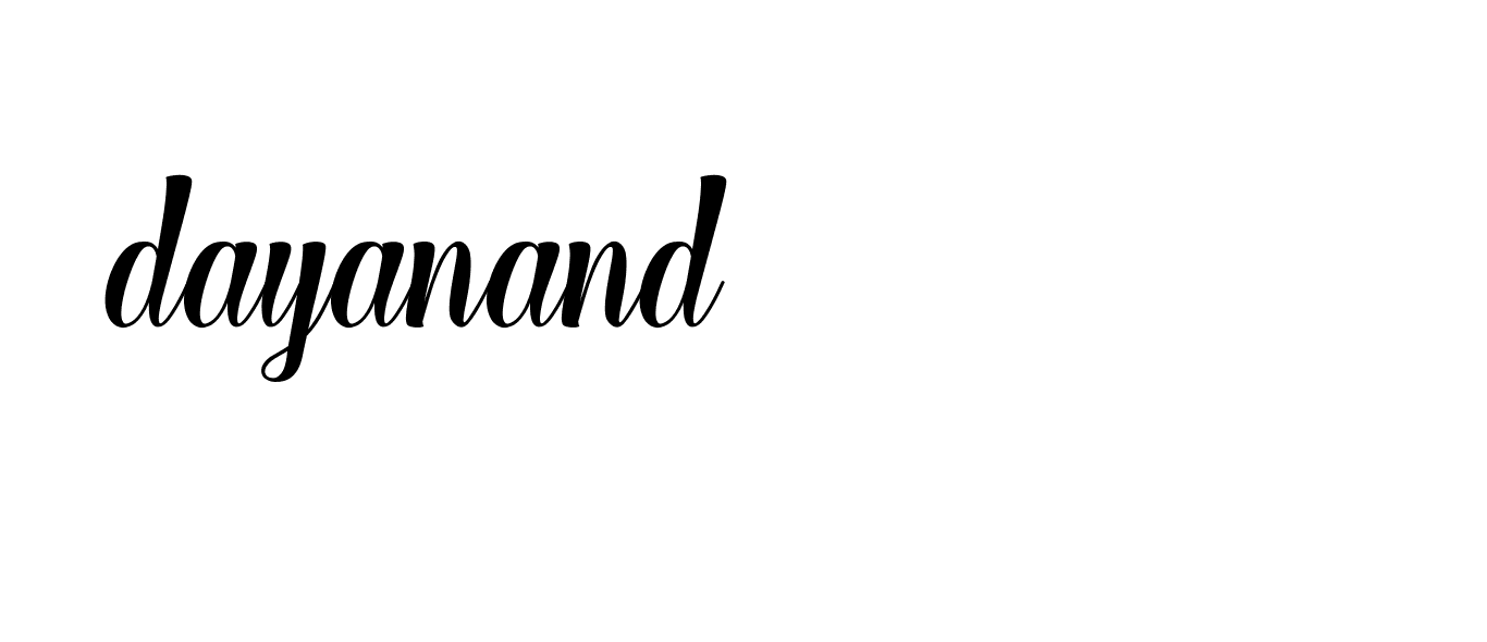 Signature of dayanand