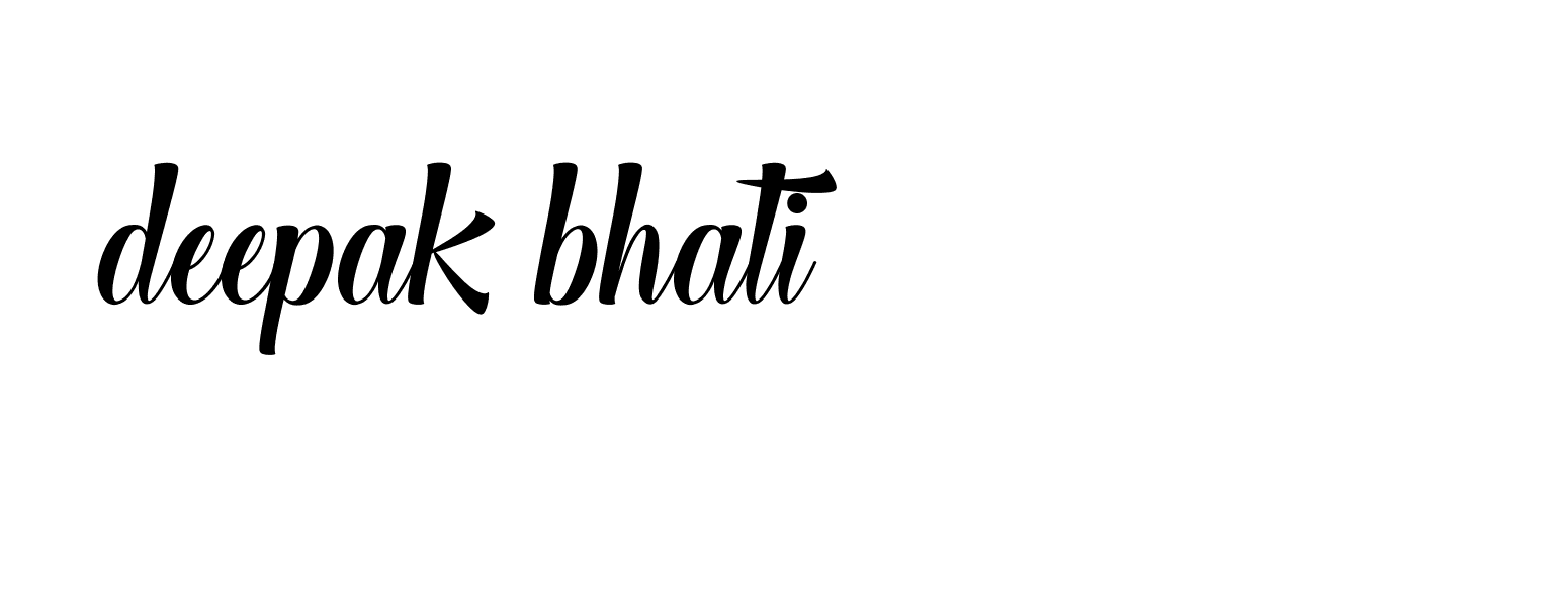 Signature of deepak-bhati-