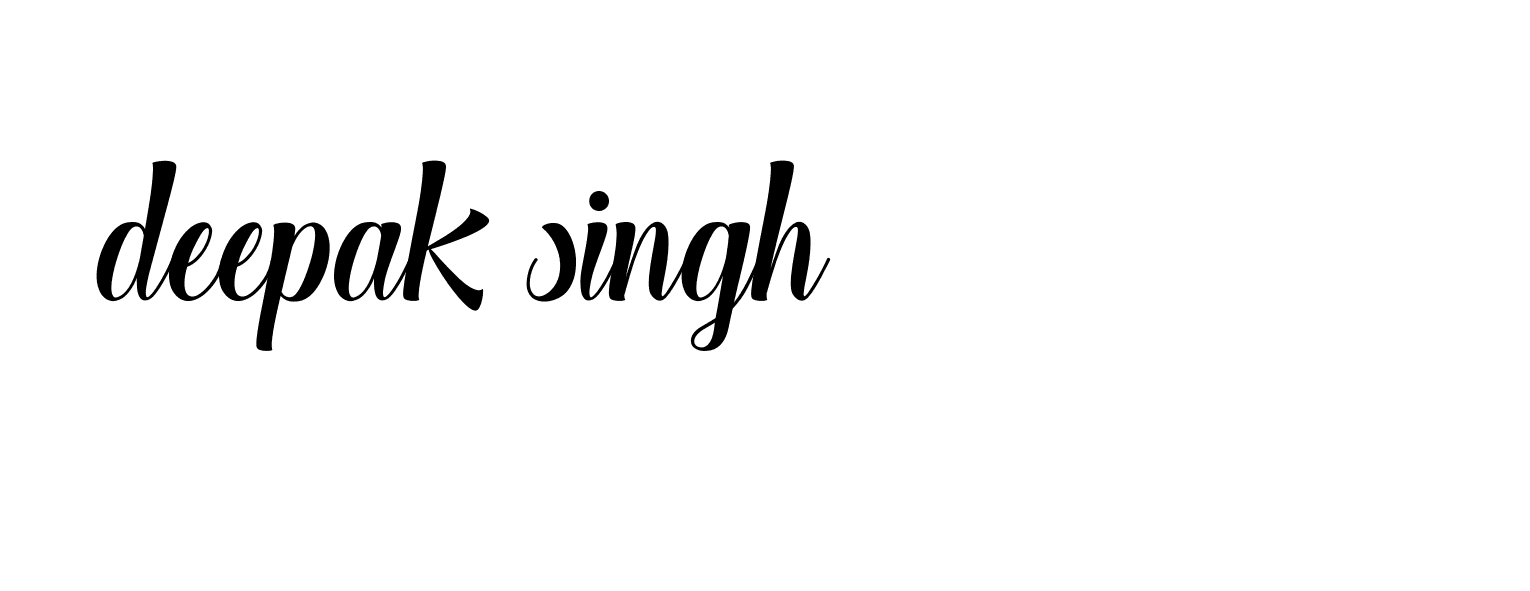 Signature of deepak-singh