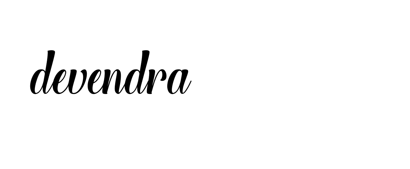 Signature of devendra