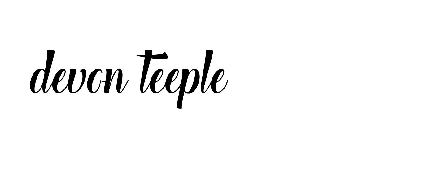 Signature of devon-teeple