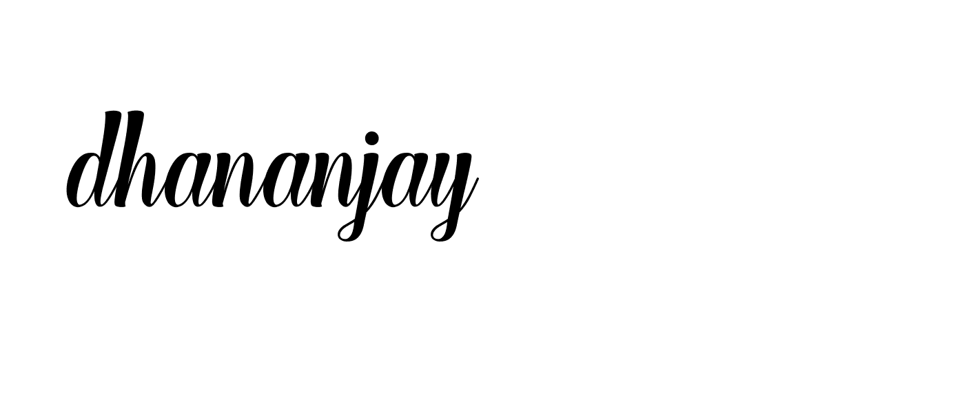 Signature of dhananjay