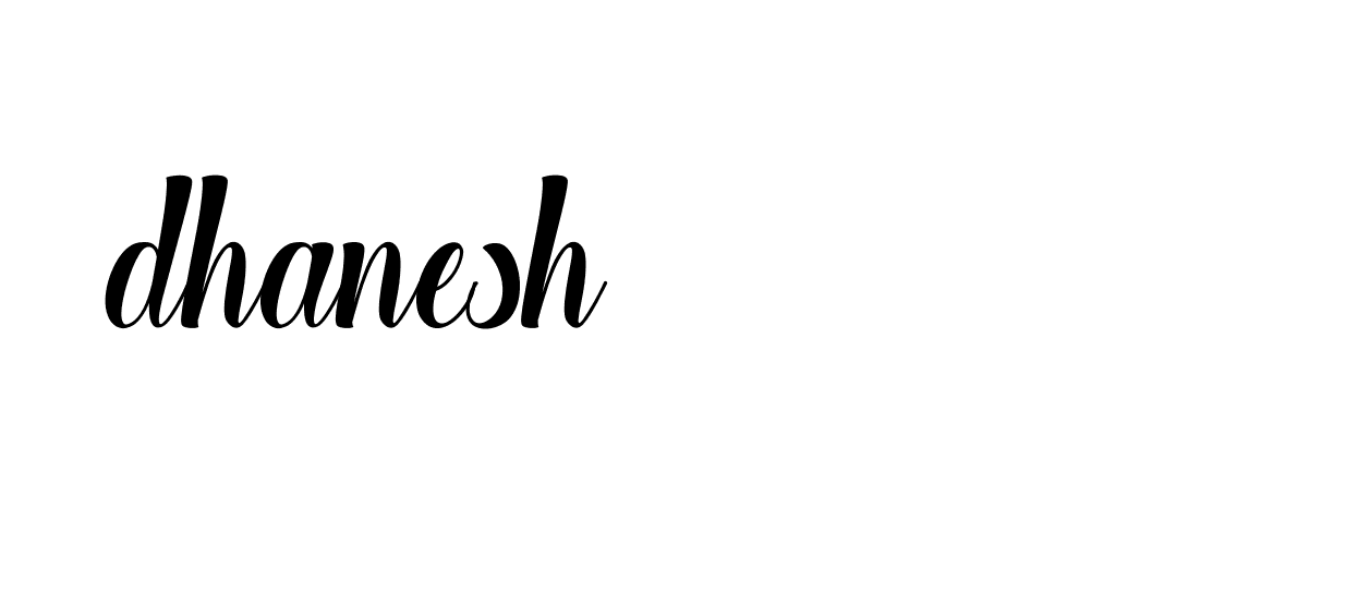 Signature of dhanesh