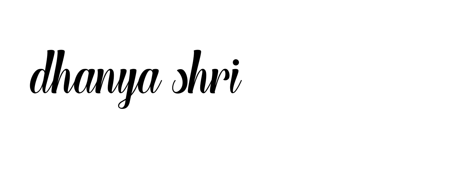 Signature of dhanya-shri