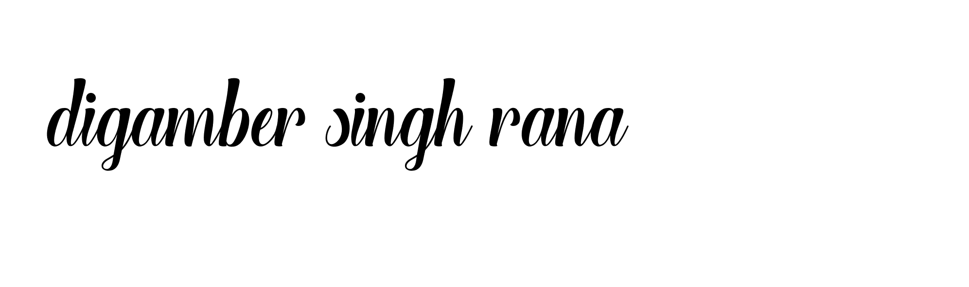 Signature of digamber-singh-rana