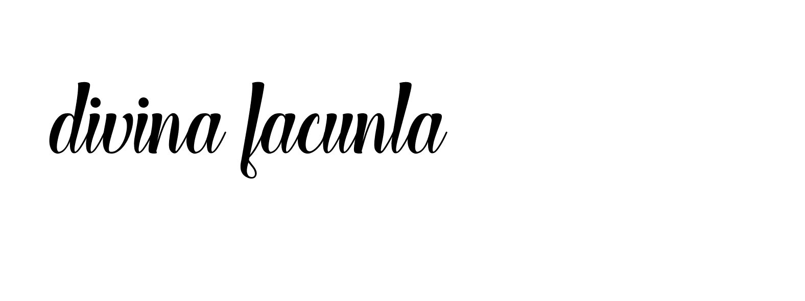 Signature of divina-facunla