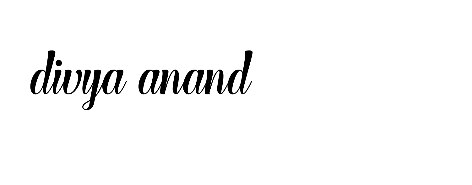 Signature of divya-anand