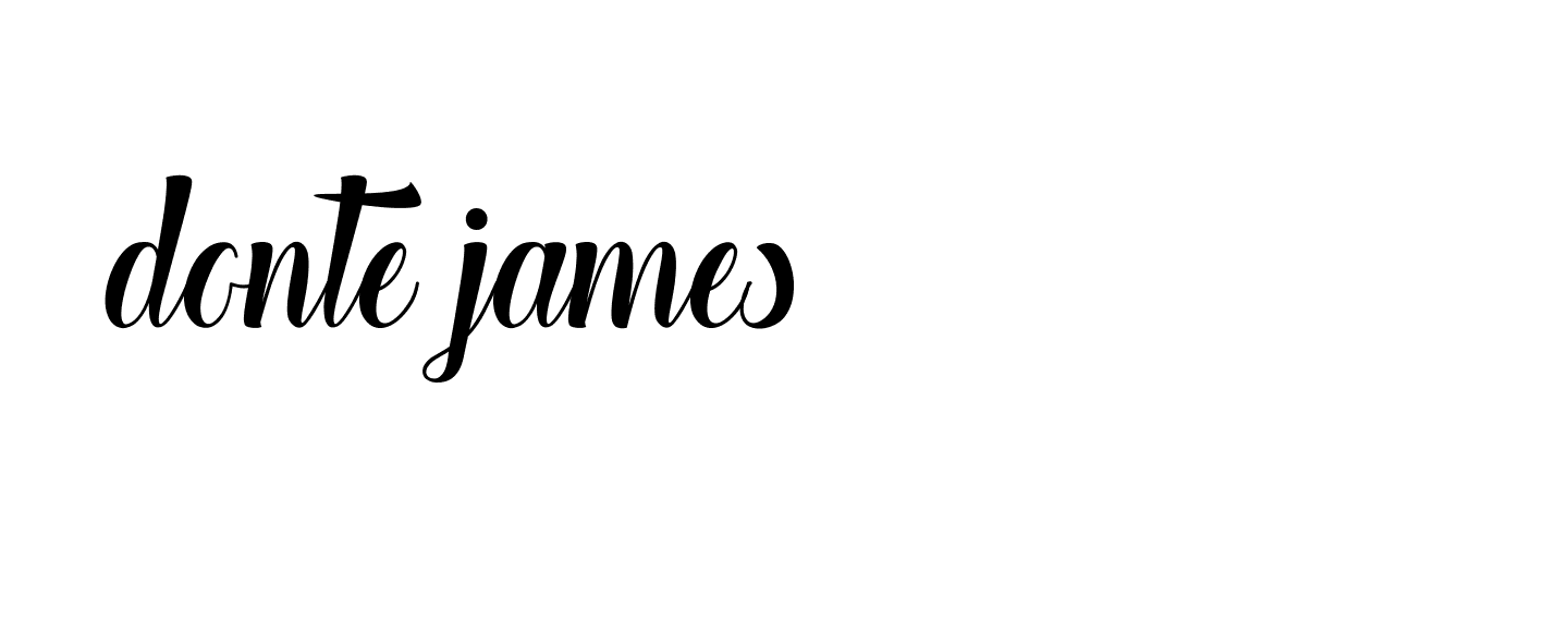 Signature of donte-james