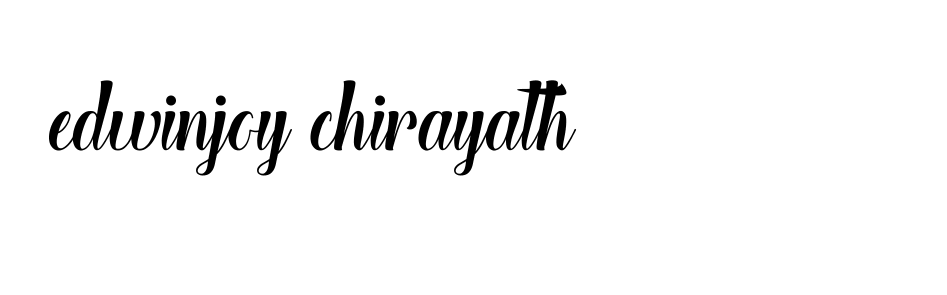 Signature of edwinjoy-chirayath-