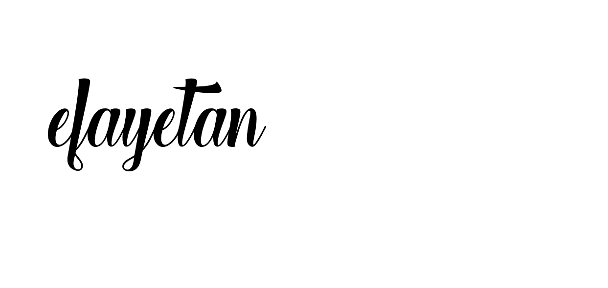 Signature of efayetan