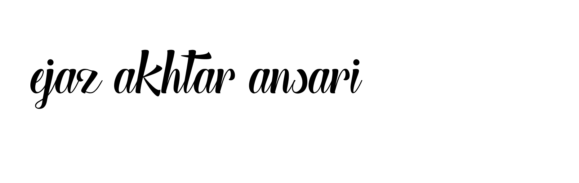 Signature of ejaz-akhtar-ansari