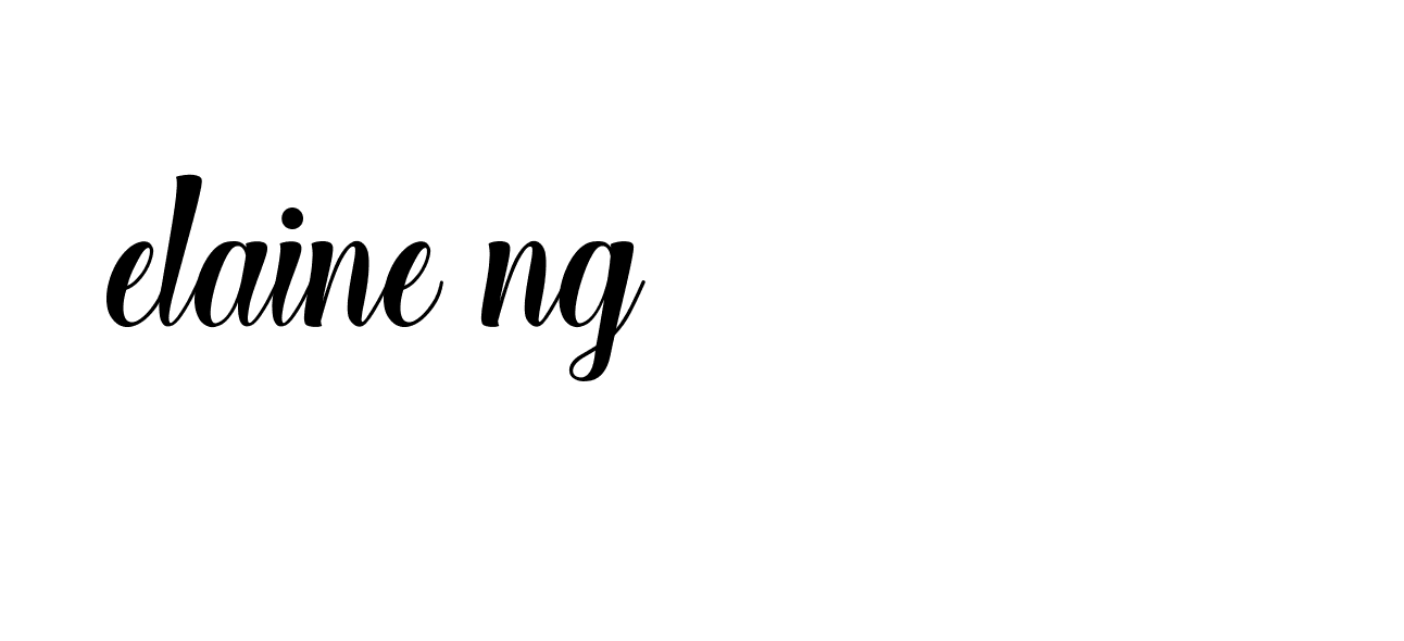 Signature of elaine-ng