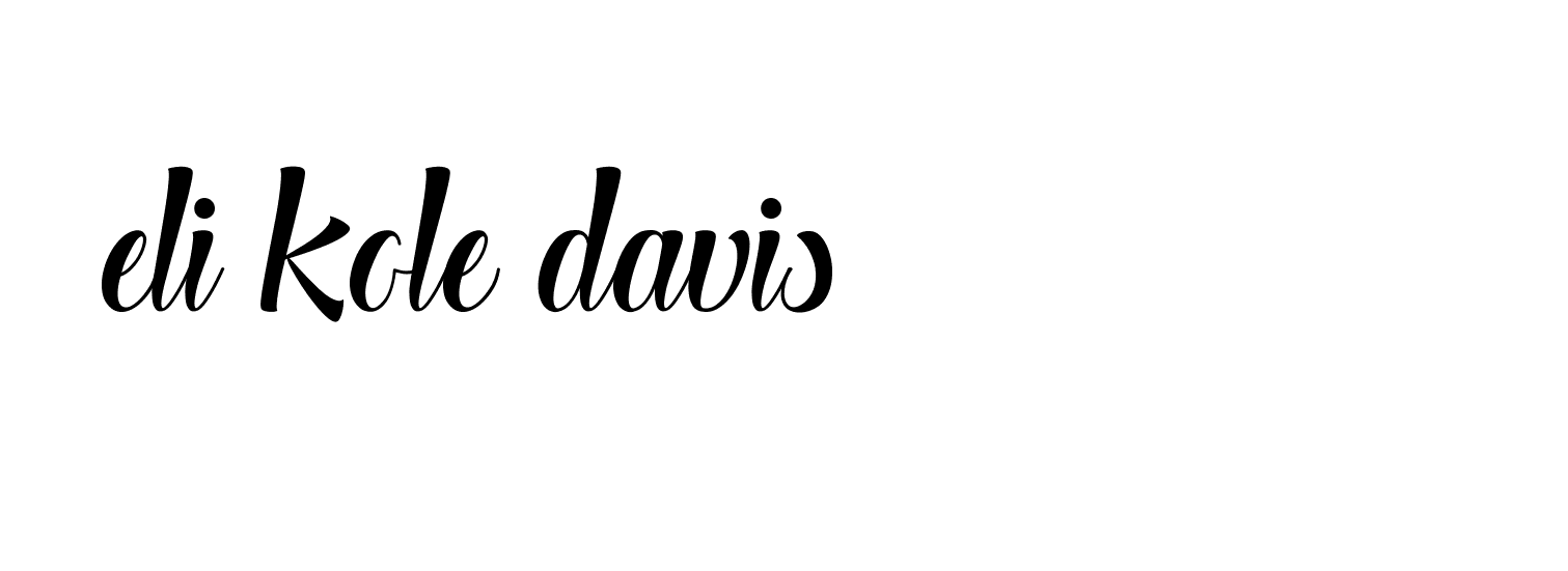 Signature of eli-kole-davis