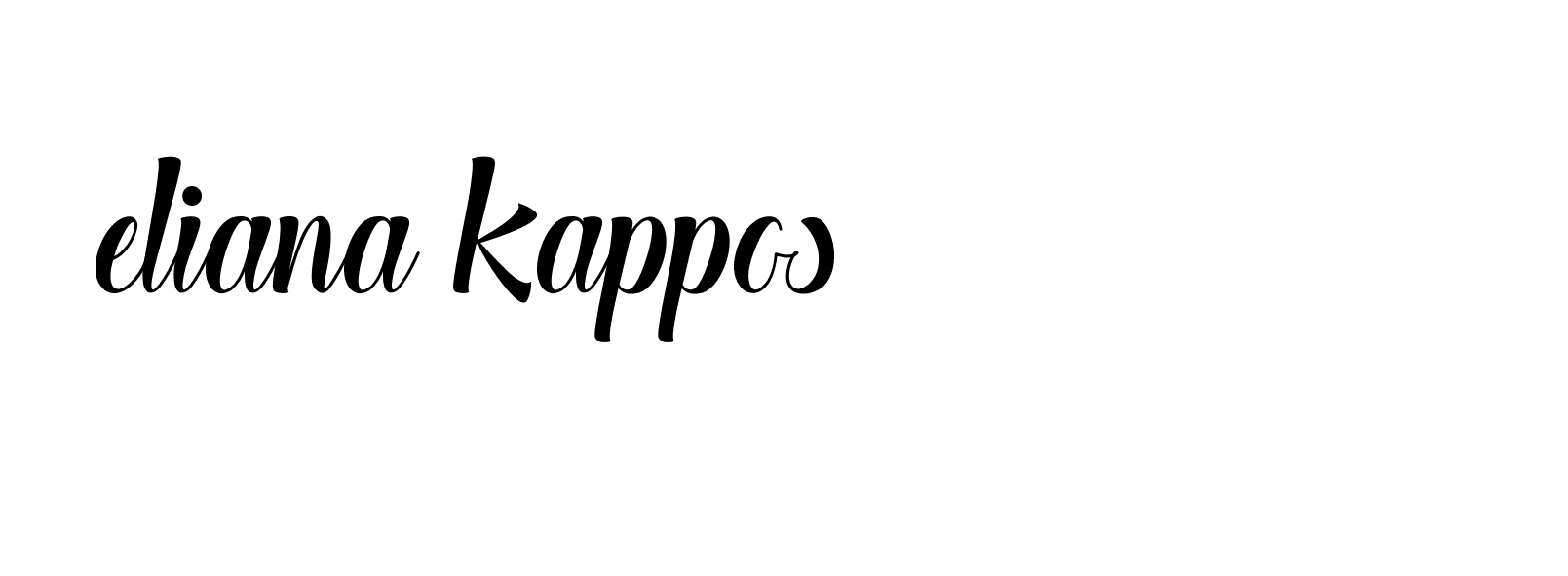 Signature of eliana-kappos-