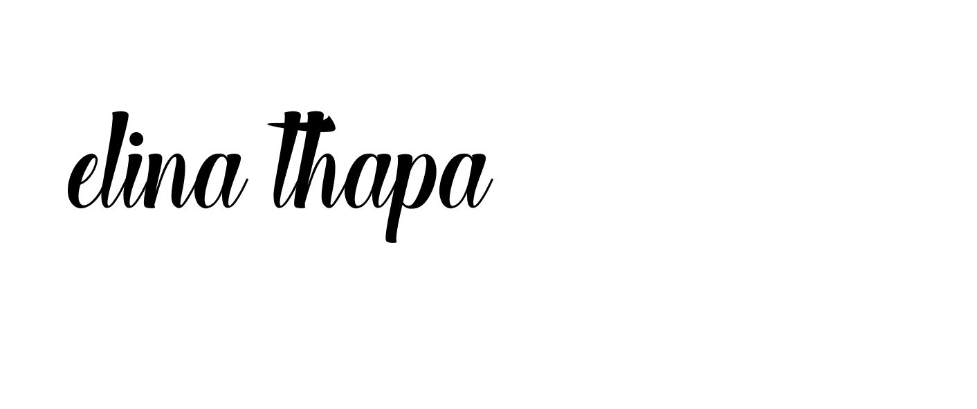 Signature of elina-thapa