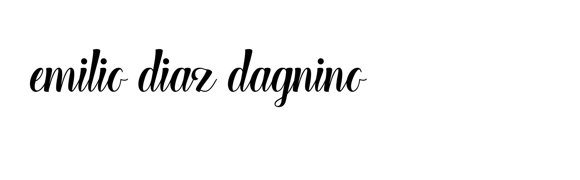 Signature of emilio-diaz-dagnino