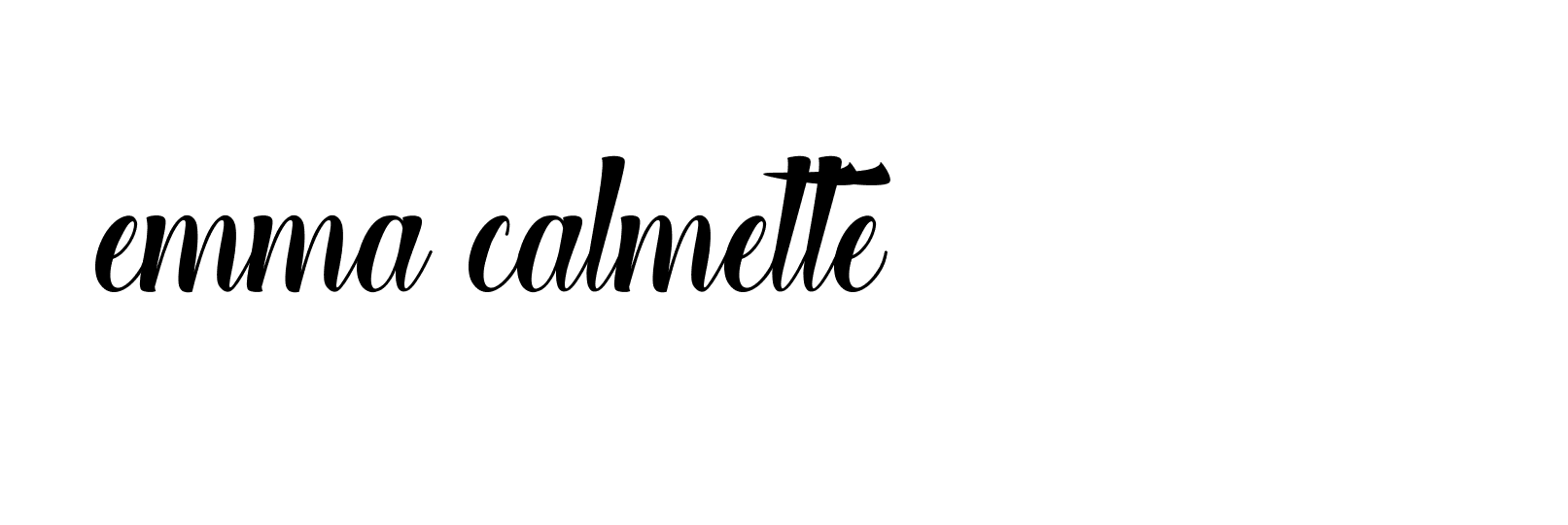 Signature of emma-calmette